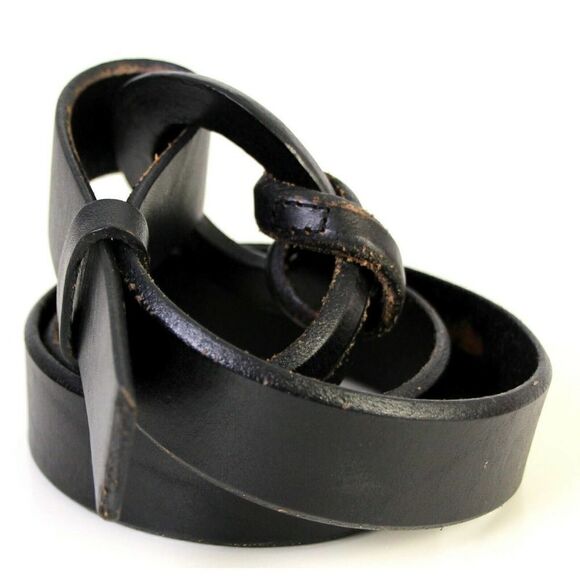 BCBGMAXAZRIA BROWN GENUINE LEATHER 1 1/4"Wd CASUAL DRESS WOMEN'S BELT Sz S (*36 - Picture 3 of 8